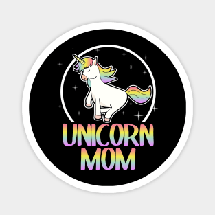 Unicorn Mom Sweet Retro Colorful Gift Party Rainbow Magnet